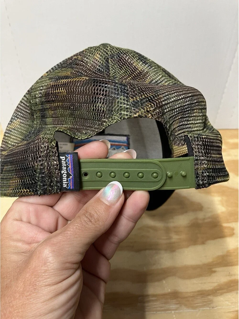 Patagonia Camouflage Trucker Hat Cap Outdoor Mesh Snapback Used